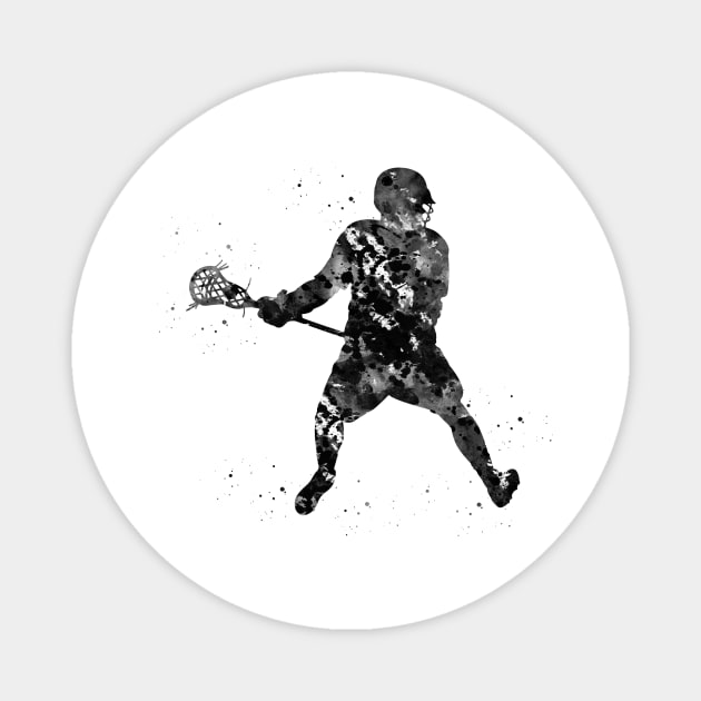 Lacrosse player Magnet by erzebeth